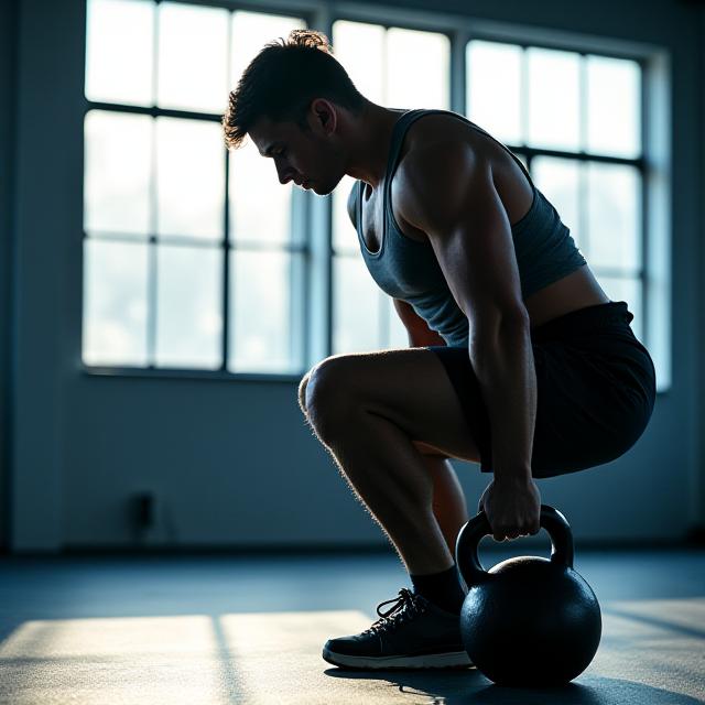 Athlete performing a heavy lift in a bright Toronto-based training facility