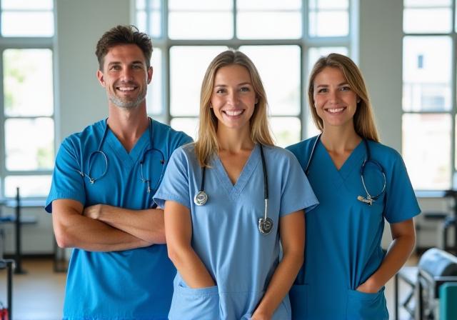 Team of health specialists collaborating in a modern Toronto studio